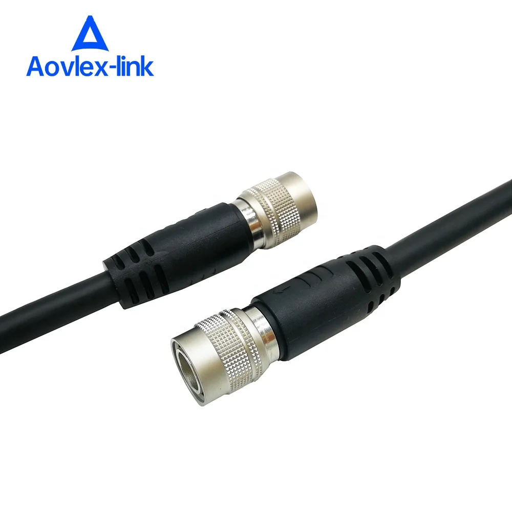 Machine Vision Cable Hrs Connector 12pin Male To Female Ccd Industrial