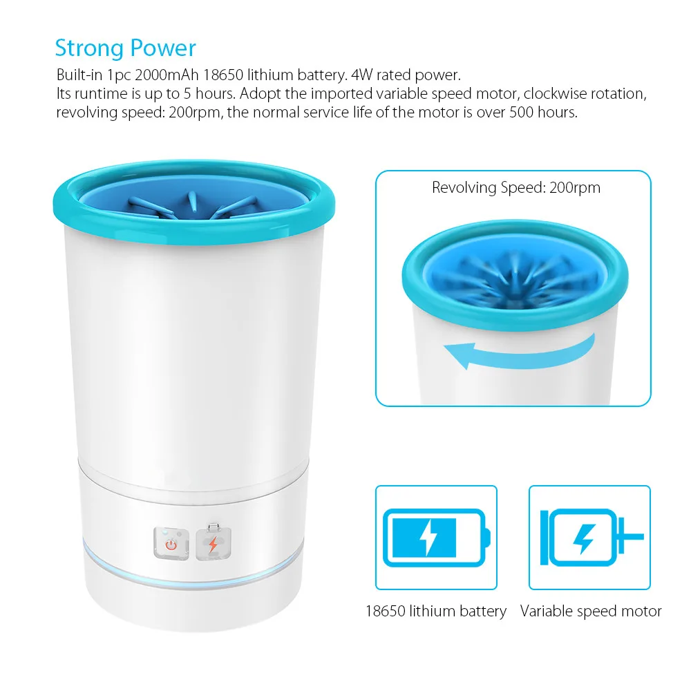 2019 Amazon Top Seller Portable Automatic Pet Paw Cleaner Dog Paw Foot