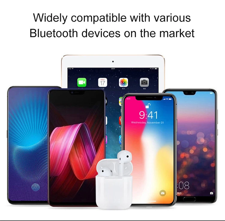 New products tws i12 wireless Earphones I12-tws headphone with charging box In Ear Use for Mobile Phone