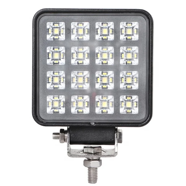 2019 New led work light 24w square flood driving light for offroad truck atv suv tractor