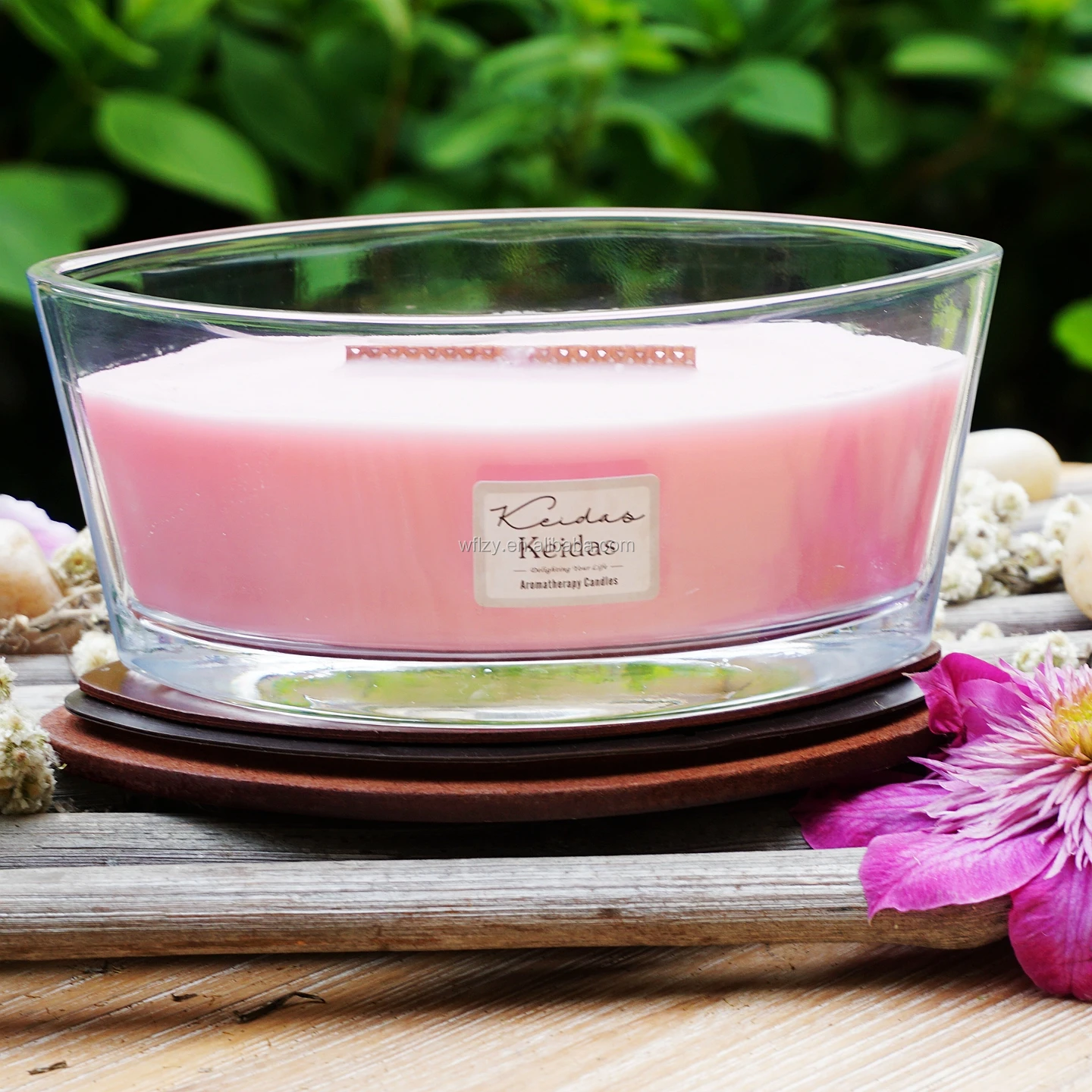 Luxury Oval Scented Candle With Wood Lids Buy Scented Candle,Woodwick