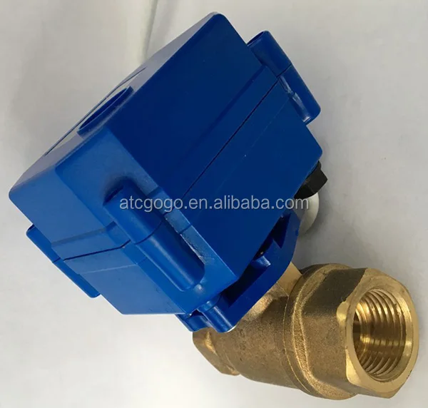 Type: DN20, Vol: ADC9 to 24V, Wiring Control: CR04 Normally Closed CE CWX-15N Brass Motorized Ball Valve DN15 DN20 DN25 Female-Female BSP Reduced bore ADC9-24V CR04 Normally Closed Electric Valve 