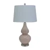 Modern bedroom study with crystal glass table lamp