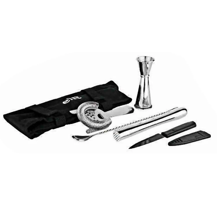 Wholesale Cheap Price Custom Bar Pub Accessories Barware Set Stainless Steel Bar Tools Bartender Martini Kit Set Cocktail Shaker