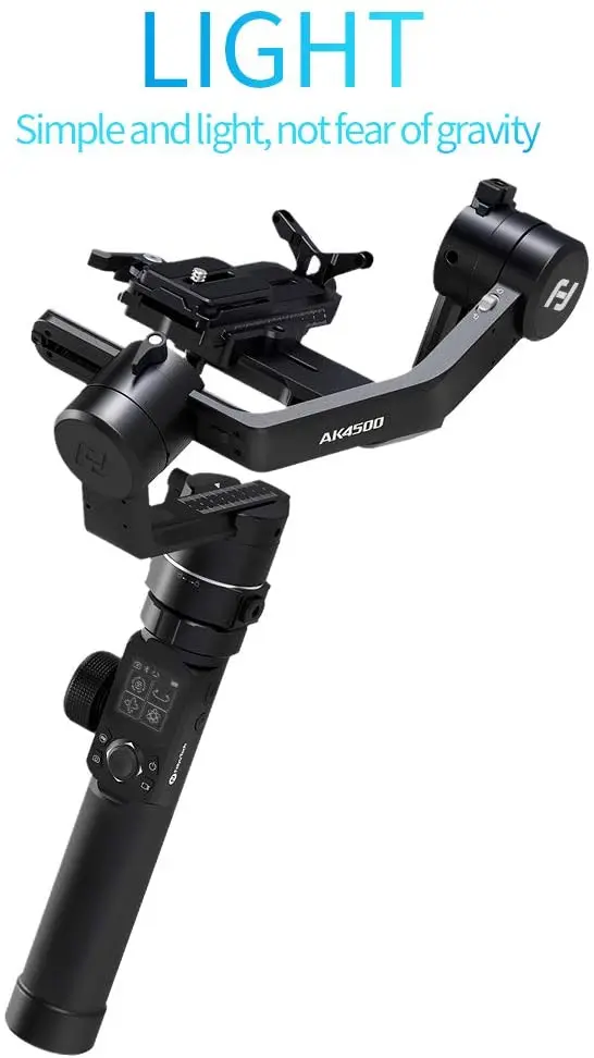 Feiyu tech AK4500 Aluminum 3 axis handheld DSLR camera video gimbal stabilizer for camera