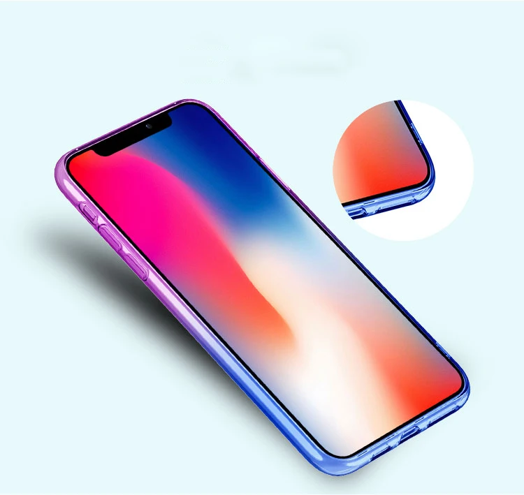 Wholesale In Stock For iphone 11 Two-color Gradient Ultra-thin Tpu Cell Phone Case