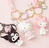 Cheap Cartoon Cute Hello Kitty Doll KT Cat Keychains pendant