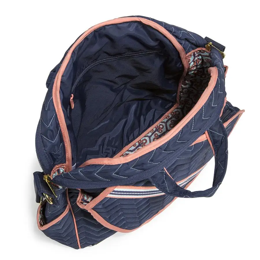 Custom Quilted Poly Cotton Tennis Tote Bag Waterproof Picklebal