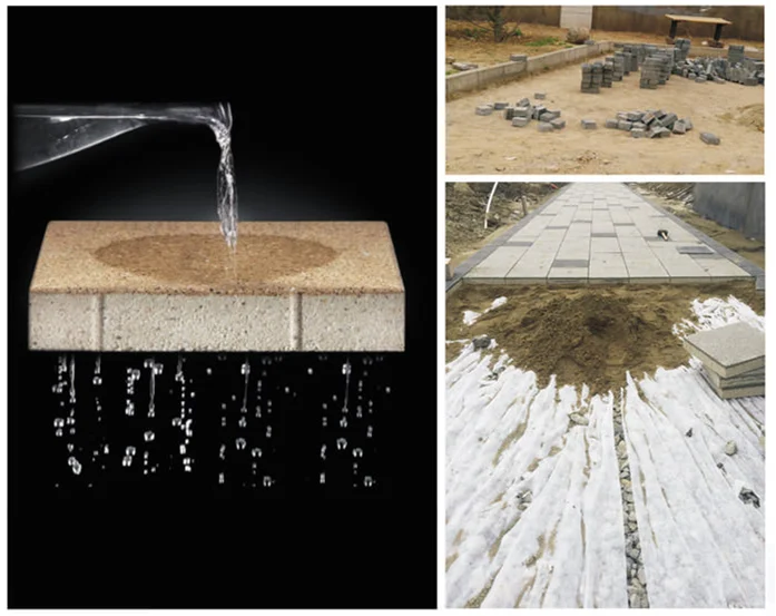 Antislip Water Environmentally Friendly Permeable Ceramic Paver Clay