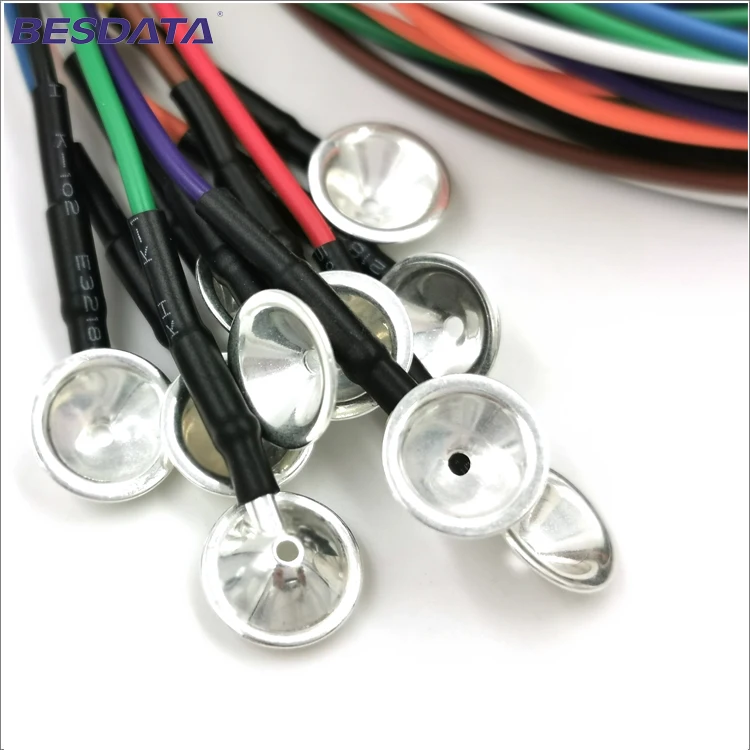 E031015c Casting Eeg Electrodes Eeg Electrodes And Cable With Eeg