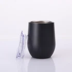 Custom Logo Travel Double Wall Stemless Insulated Vacuum Coffee Cups Wine Tumbler
