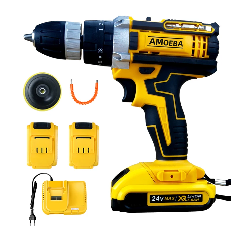 Electric Rotary Power Tool Battery Electric Drill 24v Cordless Drill