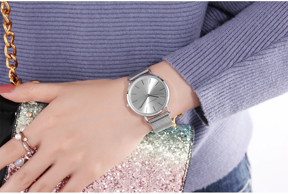 watch personalized waterproof custom watch dial private label lady  minimalist watch
