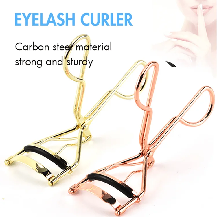 Best Low Moq Wholesales Oem Metallic Stainless Small Micro Mini Pink Rose Gold Custom Logo Private Label Set Eyelashes Curler