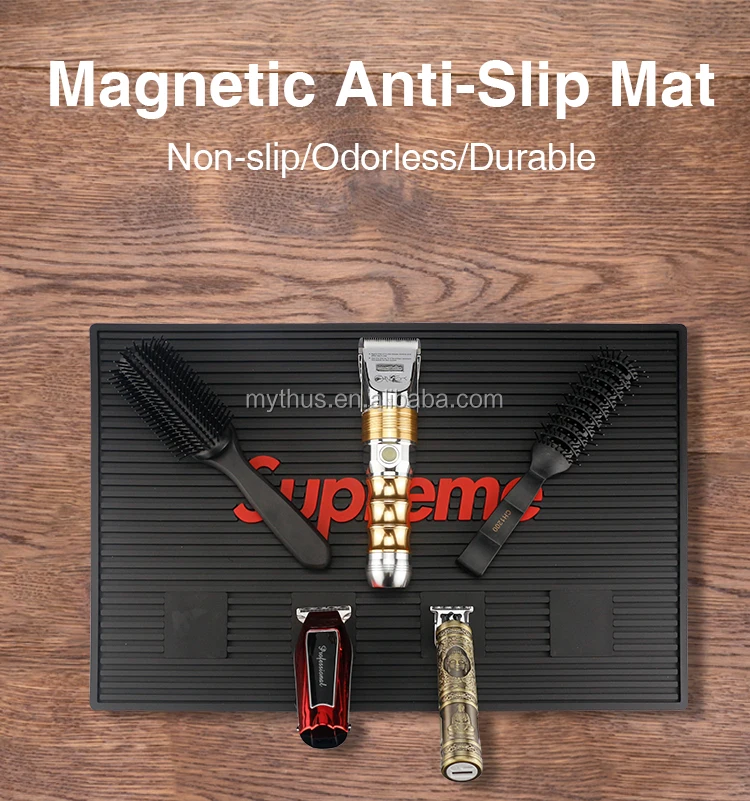 Barber Professional Work Station Holding Hair Trimmer Mat Antislip