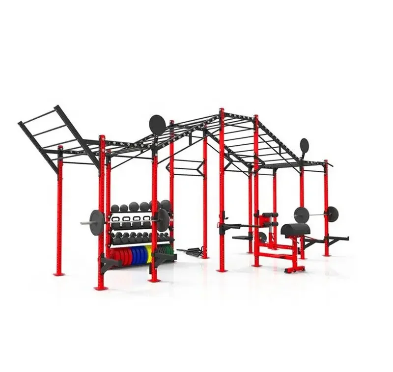 Free Standing Cross Training Rig with Pull up Bars & Monkey Bars Power Rack