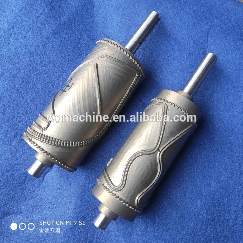 Machine 3ply Metal Wrought Iron Knurling Embossing Roller Die Mould