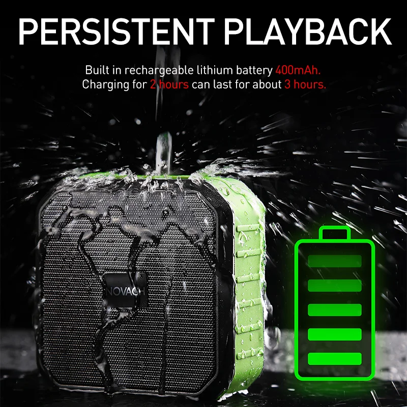 2020 Latest IPX5 Waterproof Bluetooth Speaker With Rich Bass Outdoor Sport Speaker - ANKUX.COM