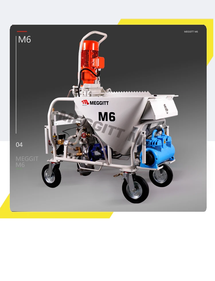 M6 High Quality Mortar Cement Gypsum Base Spray Plastering Machine Not