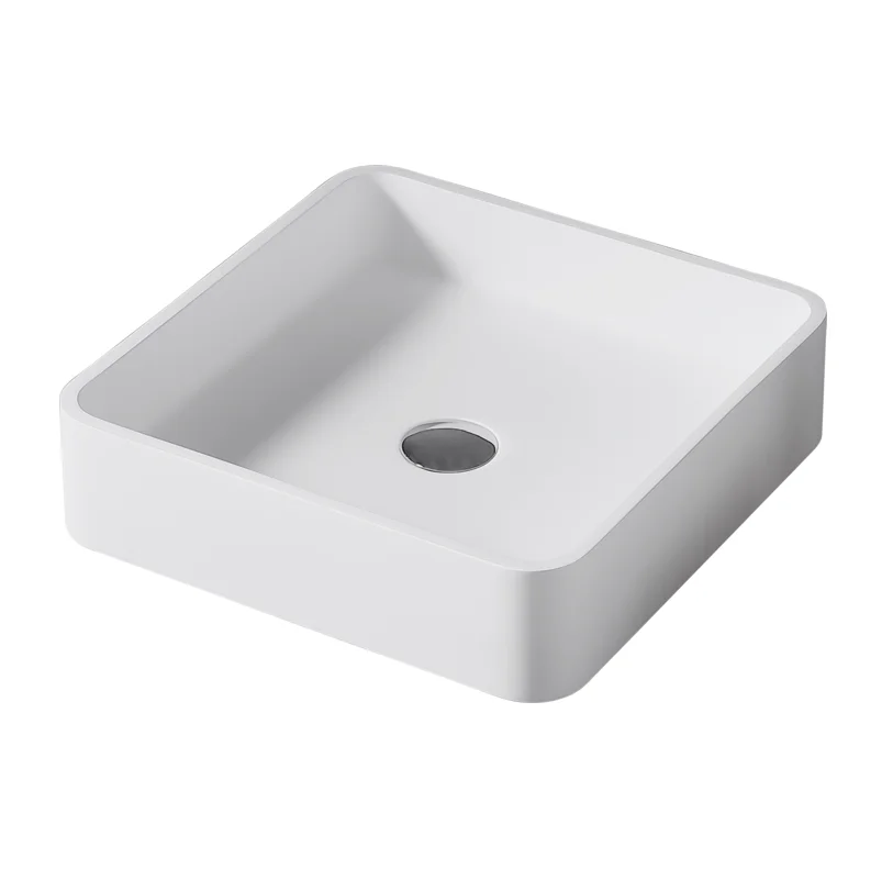Vanity top washingbasin solid surface rectangular wholesale factory