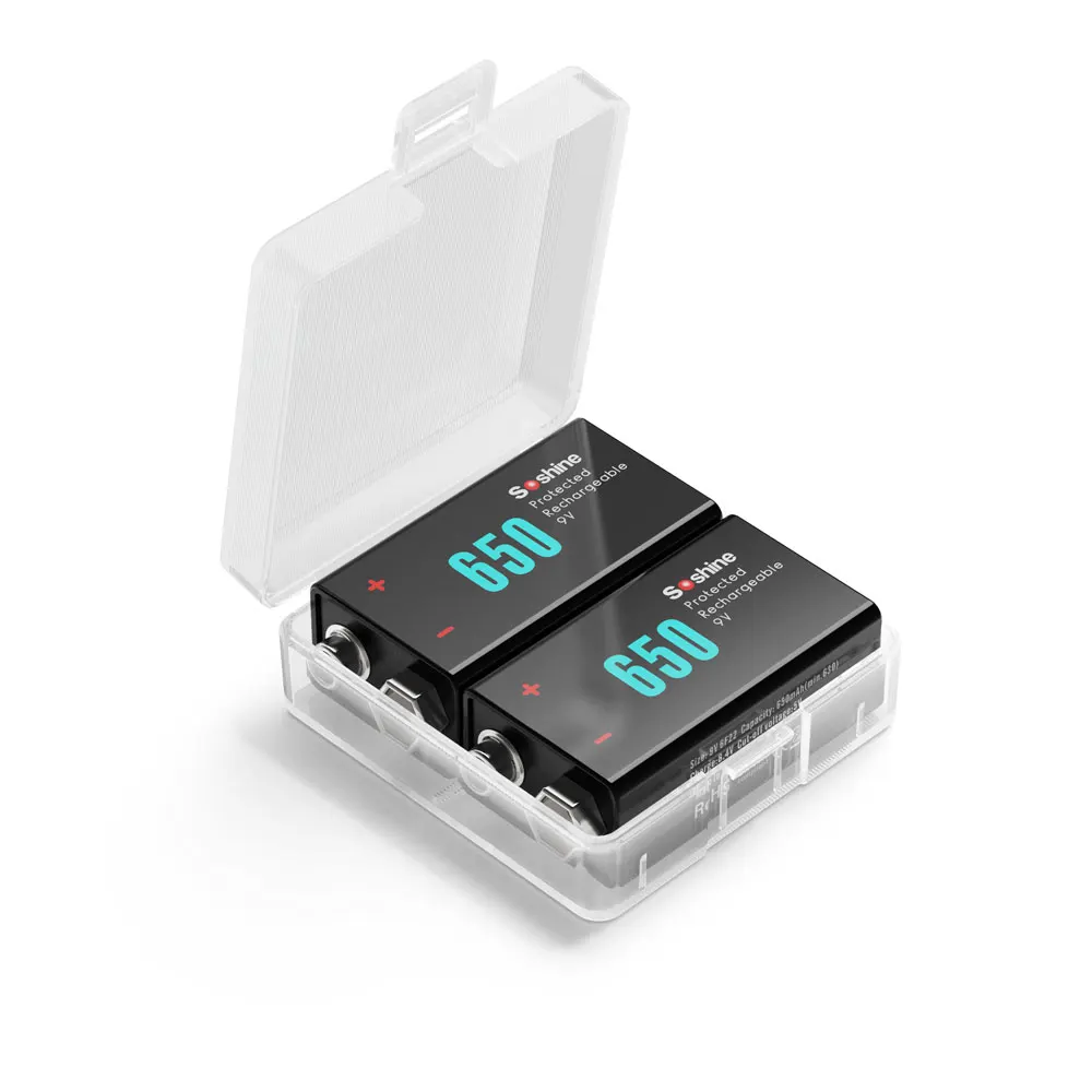 Soshine Wholesale 2 Cells 9 Volt Battery Storage Case