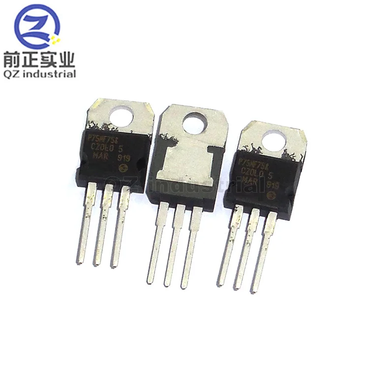 QZ P75NF75 Original Nchannel Power MOSFET Transistor TO220 NF75