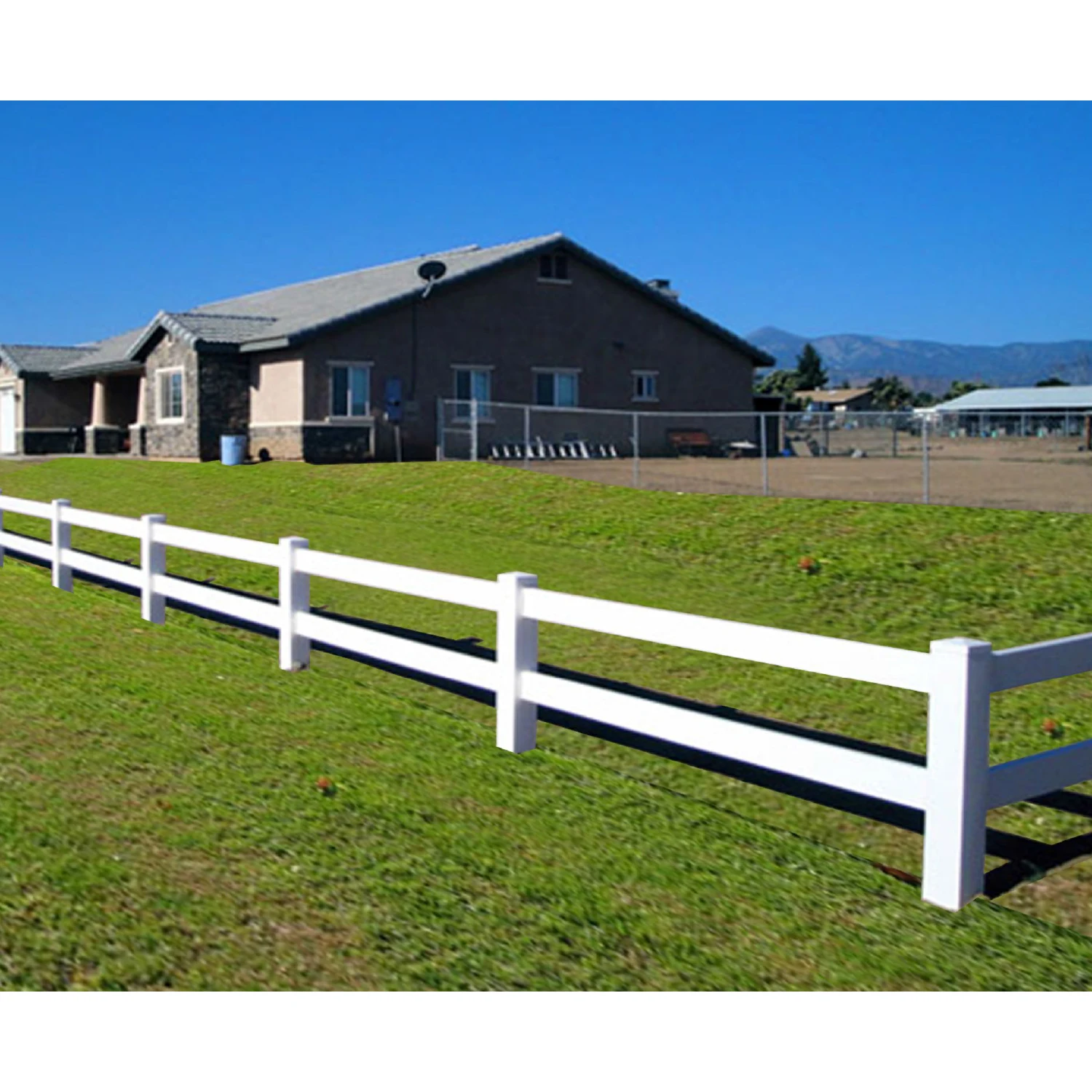 防紫外线白色廉价pvc乙烯基围栏隐私花园围栏/围栏面板