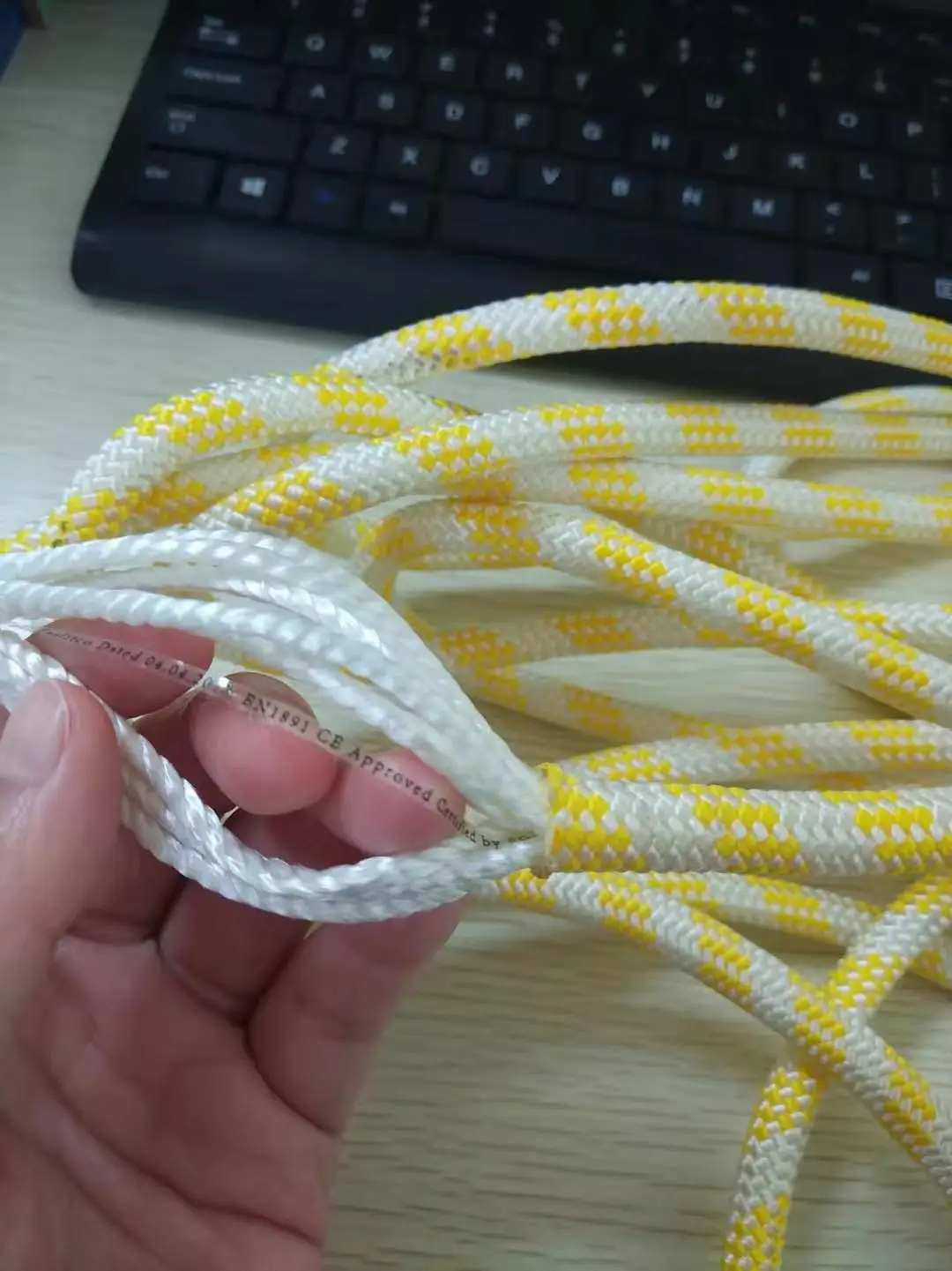 abrasion resistance of personal protective equipment climbing rope for the prevention of falls