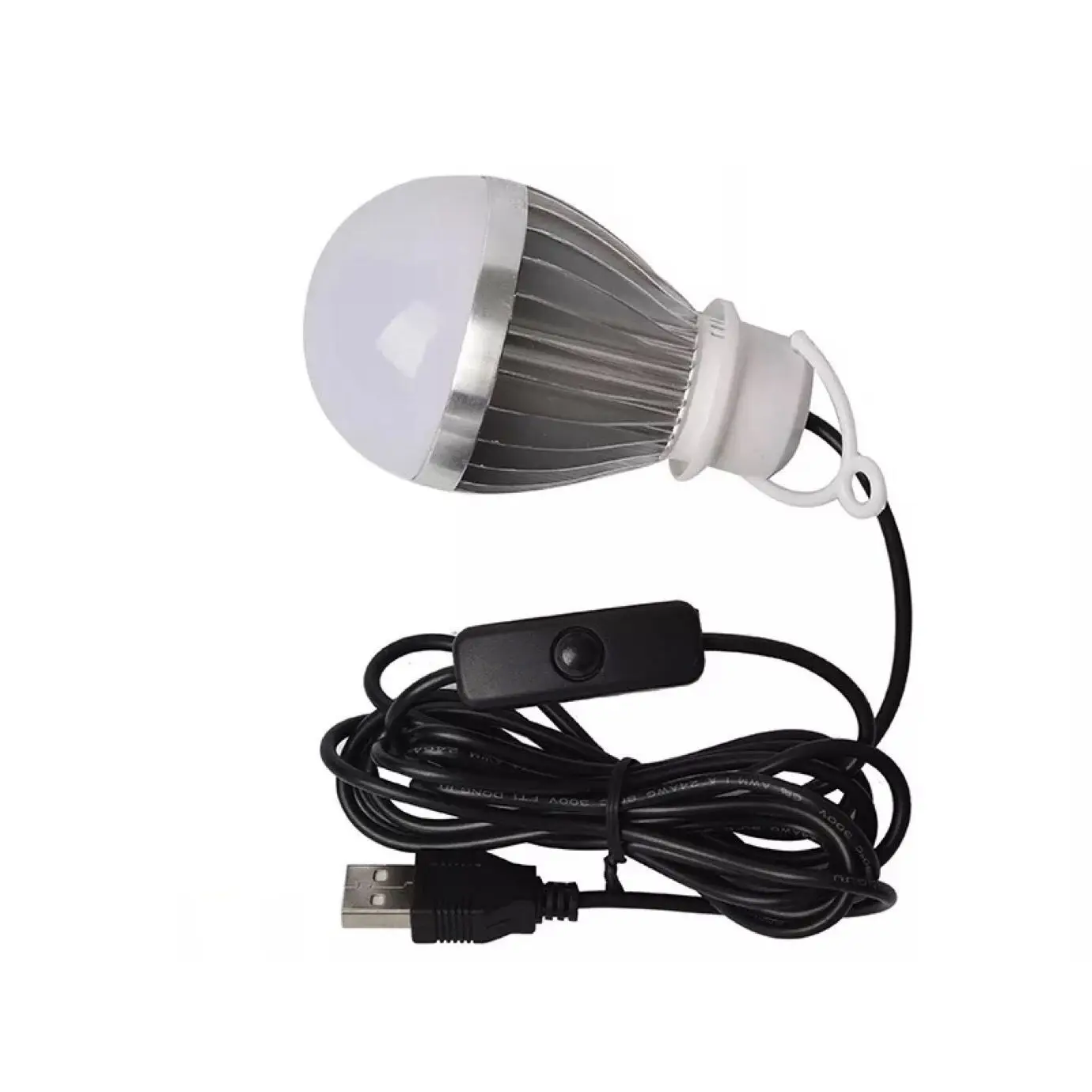 Factory price 3W USB Plug colorful led lighting emergency bulb with 2M cable