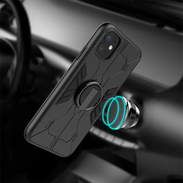 Best selling with design cell phone Cover tank phone case With kickstand Ring For iphone 11