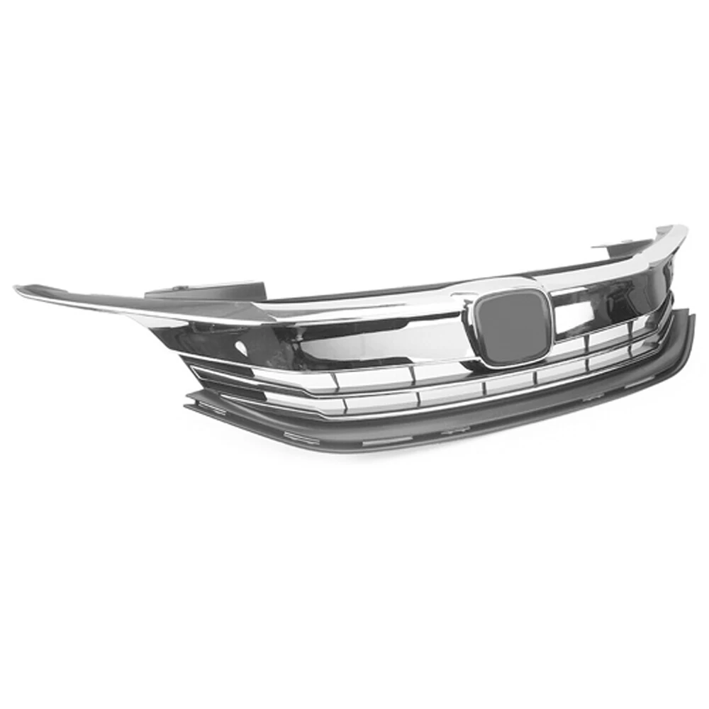 Chrome Black Front Upper Grill Grille 20162017 For Honda Accord Sedan