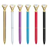 Kawaii Crystal Ballpoint Pen Fashion Girl Heart shape Large Diamond Metal Pen Material Escolar Bolis Escolares Novelty School