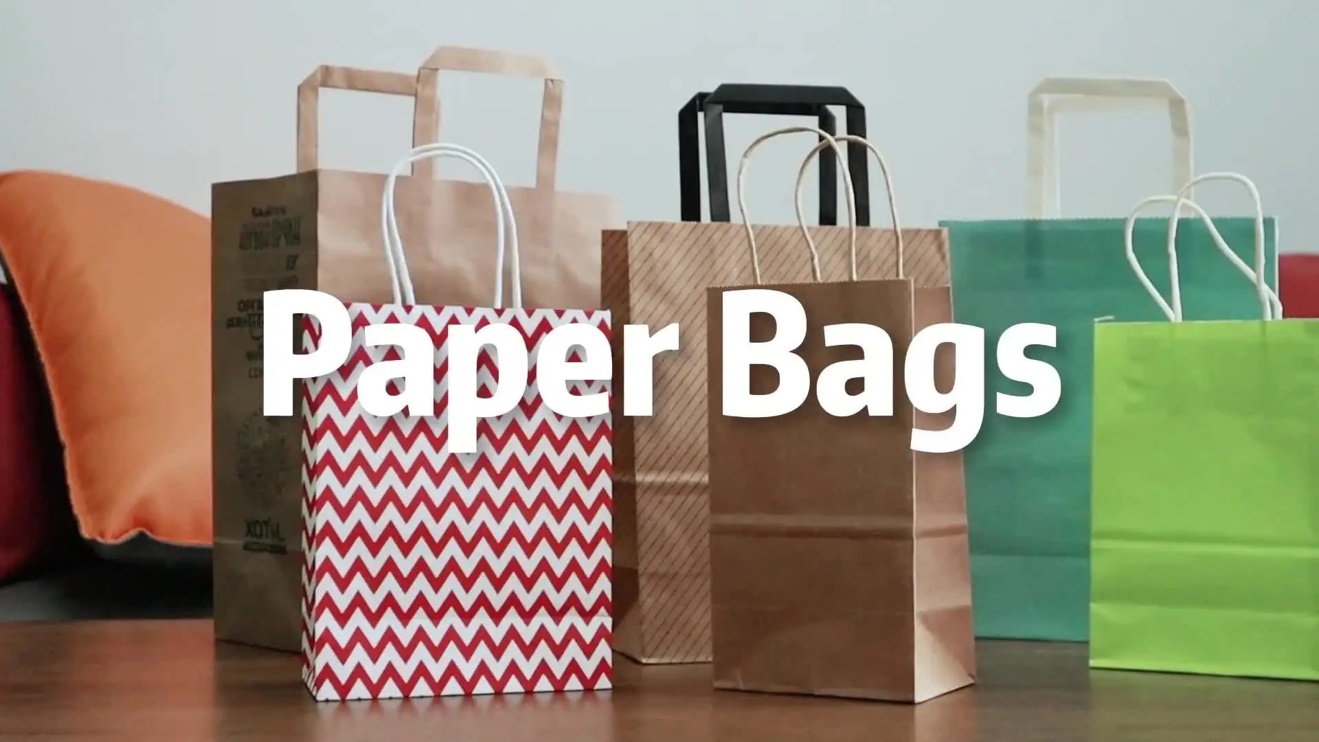 Automatic Handmade Khaki Kraft Restaurant Packaging Paper Bags Custom Food  Takeaway Paper Bag, image size:1920x1080