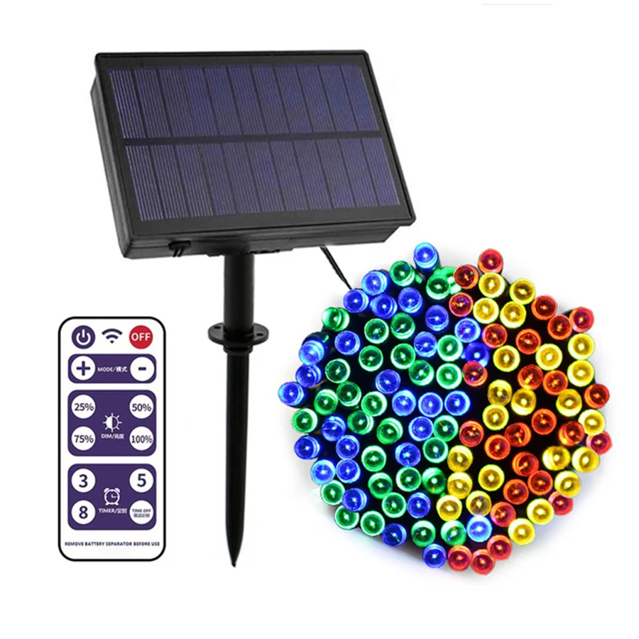 Remote Control 100 200 500 Led Solar String Lights Wedding Party
