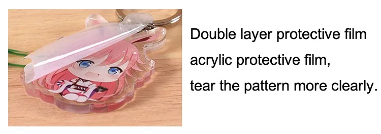 Manufacturer acrylic charm keychains custom cheap clear printing transparent acrylic shaker keychains supplier