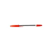 The red ballpoint pen is made of plastic material and can be used for voting activities.