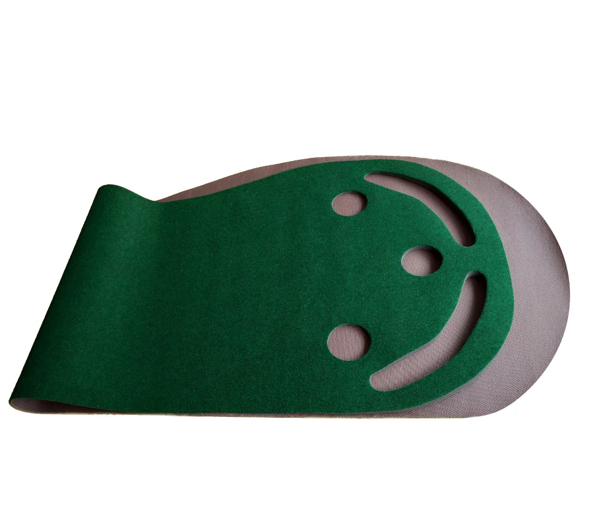 Top Quality Foot Shaped Golf Putting Mat For Practice & 3 Hole Golf