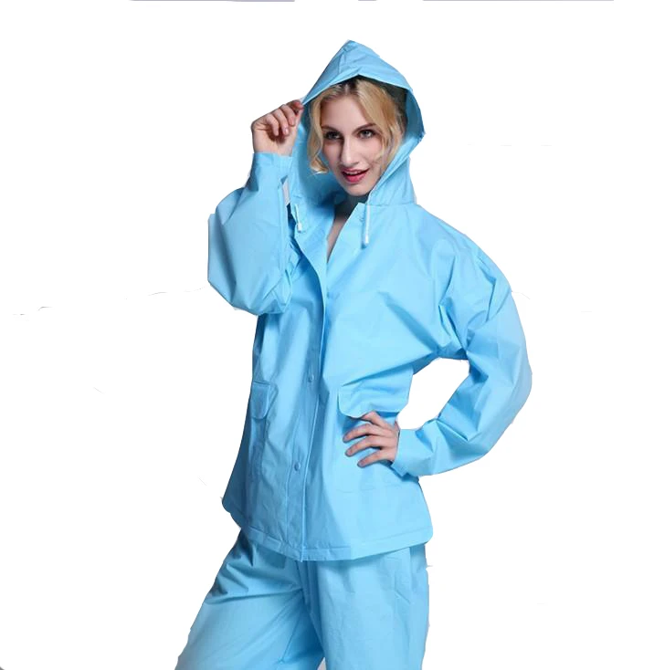 Transparent Raincoat Rain Pants Set 