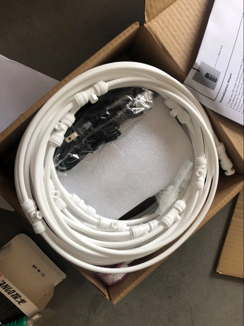 15m Diy Atomizer Atomization Mist Water Sprayer System With Pump And Power Adapter Kit Buy