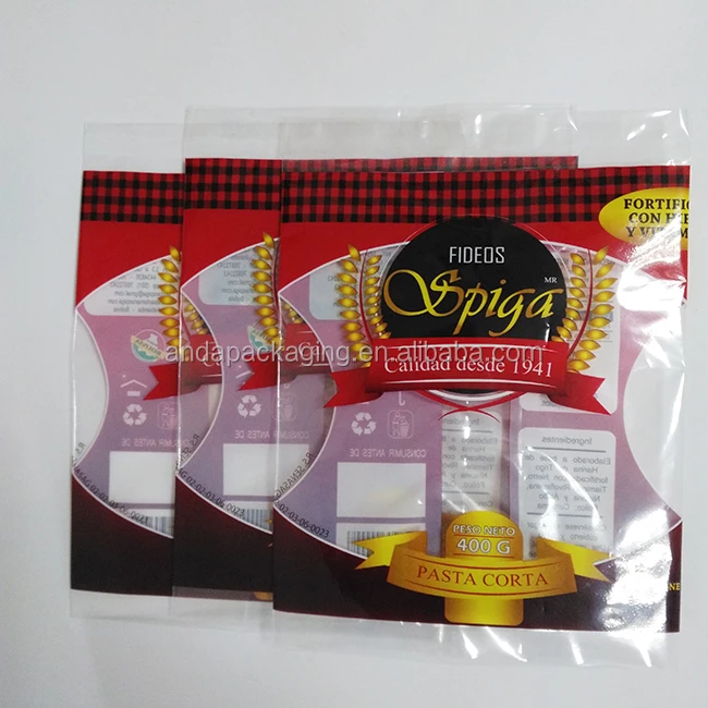 Fresh Pasta Packaging/spaghetti Plastic Wrapping Film Roll/plastic Bag