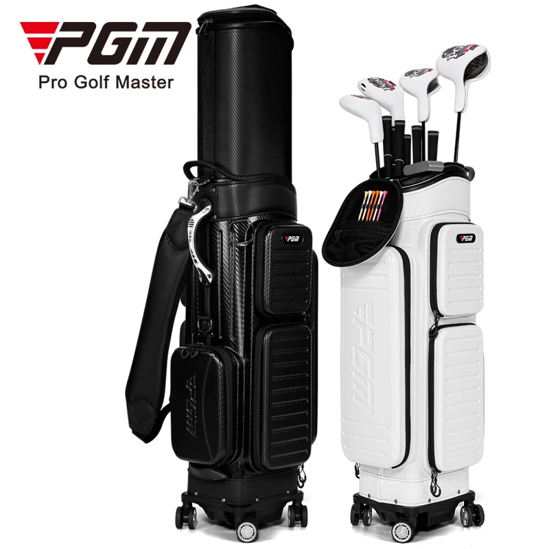PGM QB142 Hard Case Golf Travel Bag with Wheels - Durable Hardside