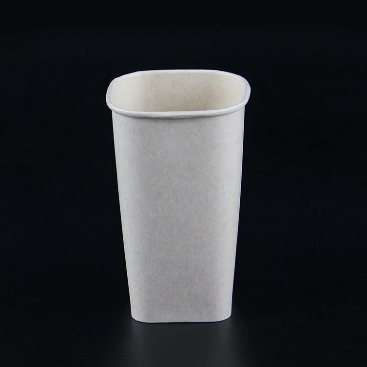 一次性可生物降解甘蔗咖啡方形长方形纸咖啡杯 - buy 纸杯,纸咖啡杯