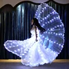 Fashion women ladies performance Belly Dance Fairy Wings OEM Lady's Cape Costume Butterfly LED Dance Wings