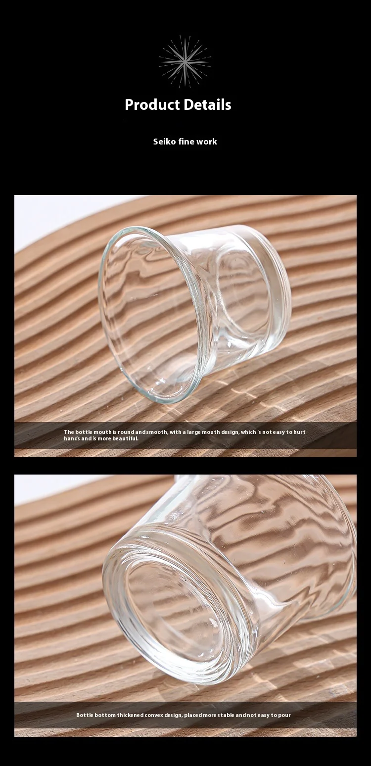 product wholesale glass candle jar supplier 200ml capacity empty candlestick holder embossed lid for home decoration for valentines day-5