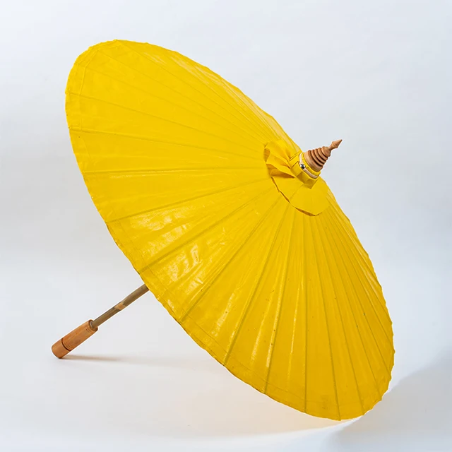 Thai Umbrella Oil Coated Fabric 14" From Chiang Mai Umbrella Village