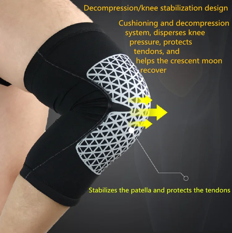 Manufacturer Supplied Fitness Running Basketball Soft Compression Knee ...