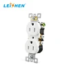 125V 15A gfci socket wall plate 2 gang US socket duplex outlet leishen 2005