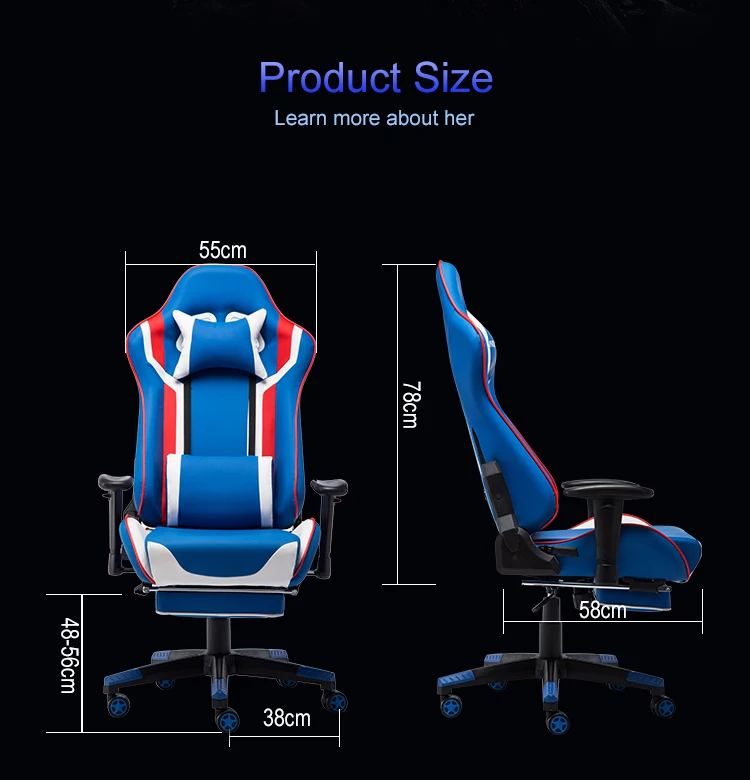 Ergonomic Swivel Pc Computer Gamer Racing Gaming Chairs ...