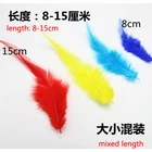 多く色 lentgh 8 センチメートル 15 センチメートルに販売のための diy 染めトルコリアルフェザーヘアーエクステンション装飾
