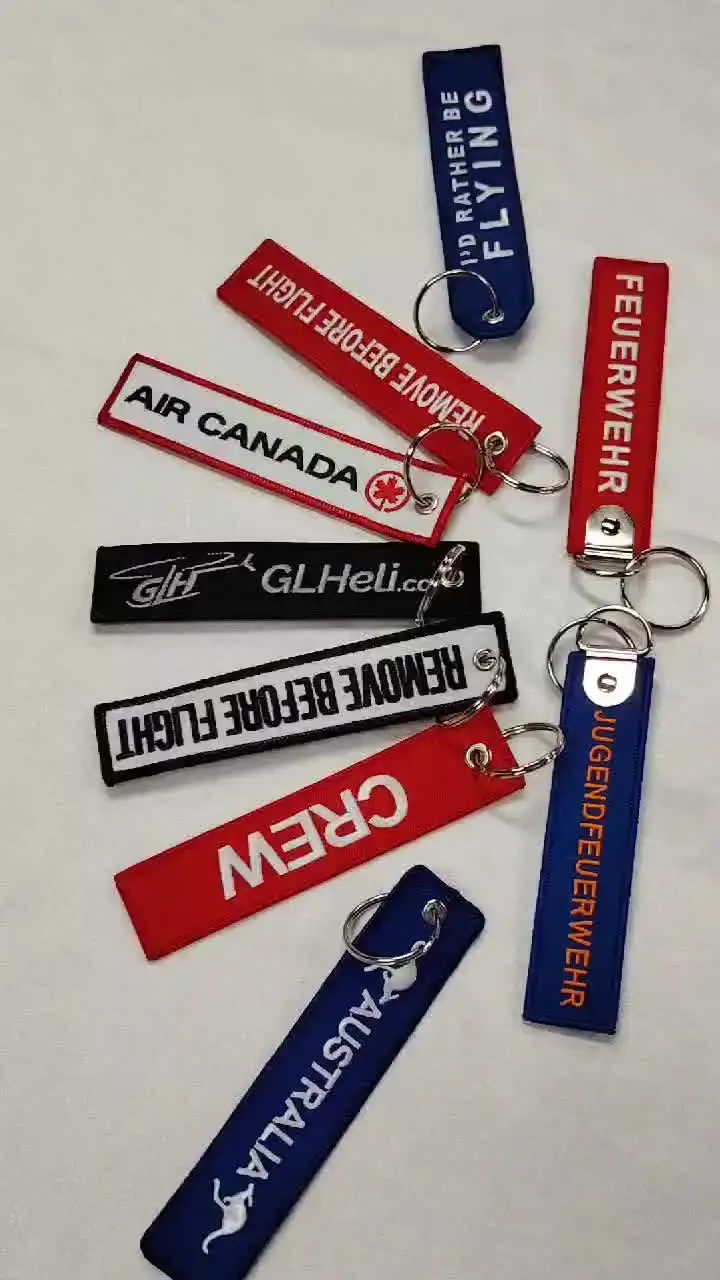 Embroidered CREW Pilot Keychain| Alibaba.com